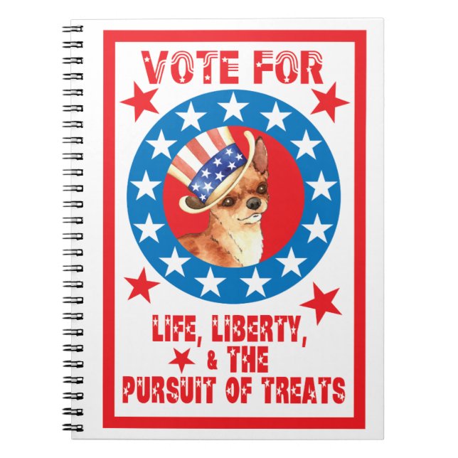 Vote for Chihuahua Notebook (Front)