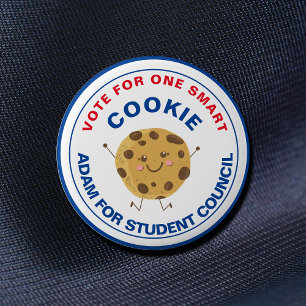 Vote for Class President Smart Cookie Button  