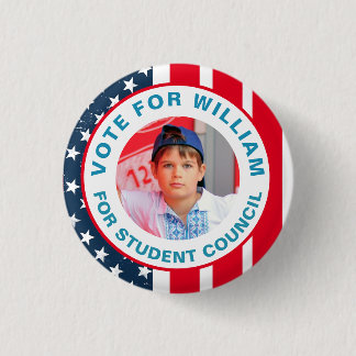 Vote for Class President: Student Council  3 Cm Round Badge