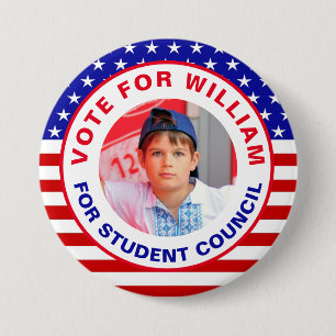 Vote for Class President: Student Council  7.5 Cm Round Badge