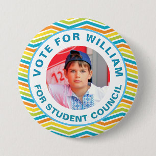 Vote for Class President: Student Council  7.5 Cm Round Badge