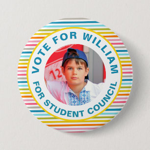 Vote for Class President: Student Council  7.5 Cm Round Badge