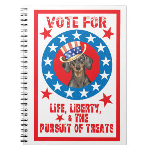 Vote for Dachshund Notebook