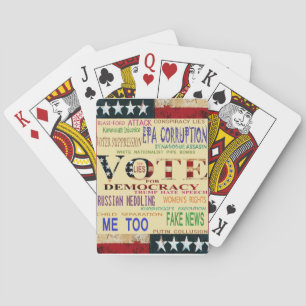 Vote for Democracy Playing Cards