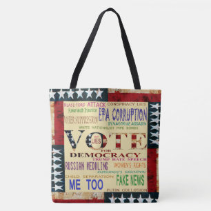 Vote For Democracy Tote Bag