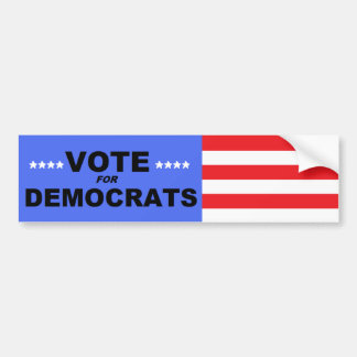 Vote for Democrats bumper stickers