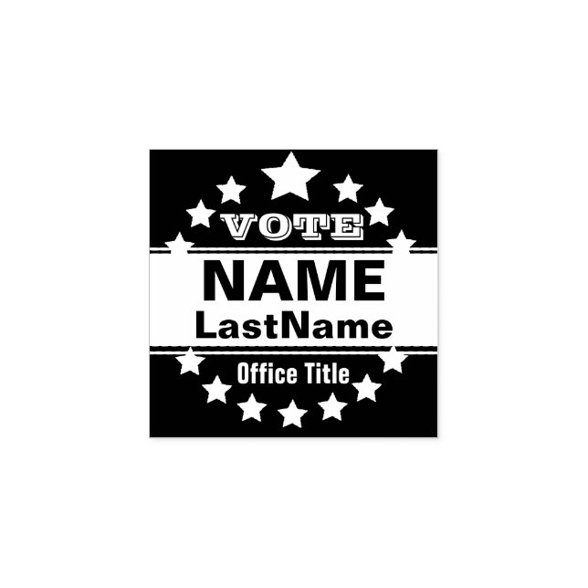 Vote for Election and Campaign Rubber Stamp (Imprint)
