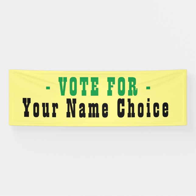 Vote For Election Candidate Banner (Horizontal)