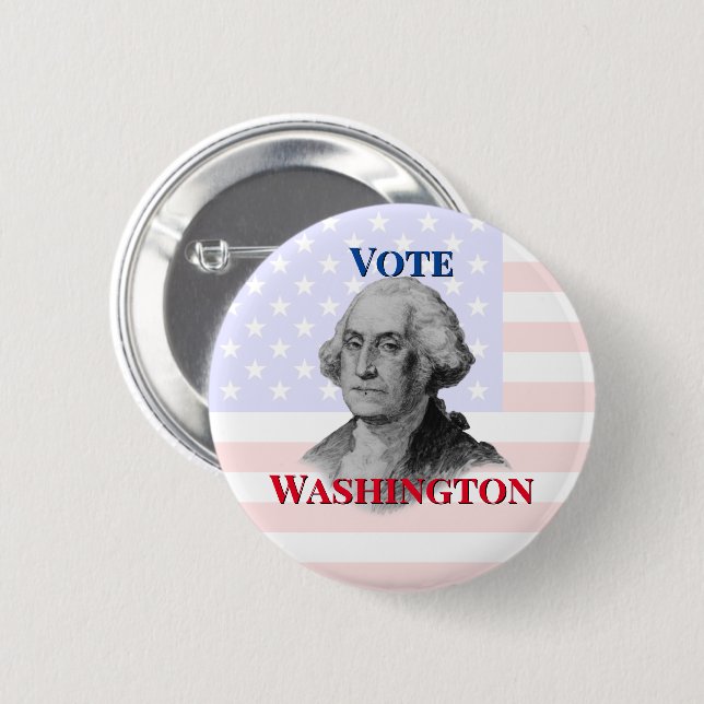 Vote for George Washington Button (Front & Back)