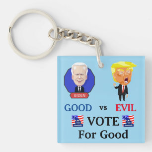 Vote For Good Keychain