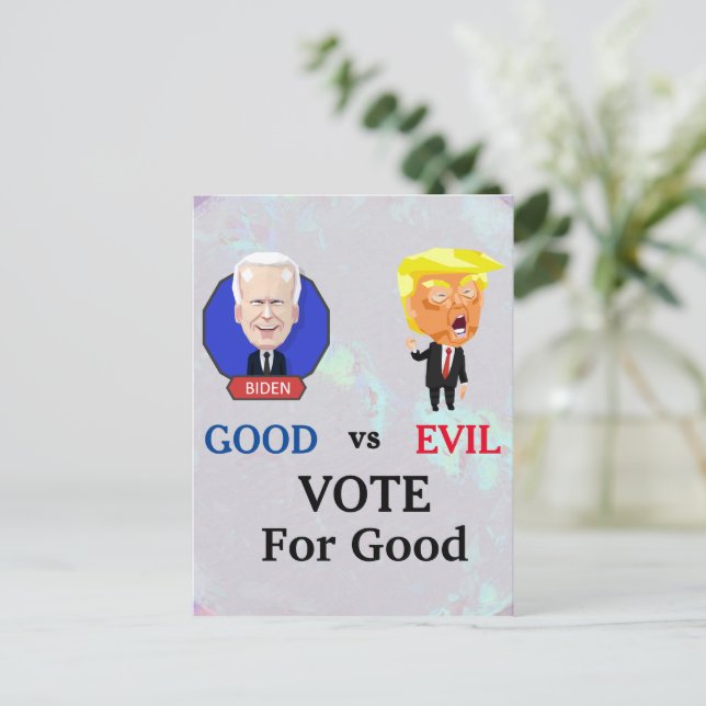 Vote For Good Postcard (Standing Front)