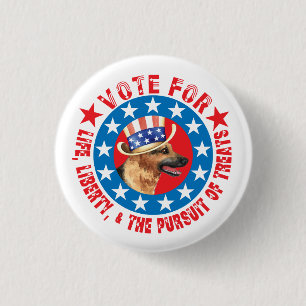 Vote for GSD 3 Cm Round Badge