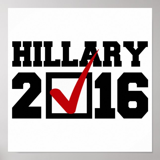 VOTE FOR HILLARY 2016.png Poster (Front)