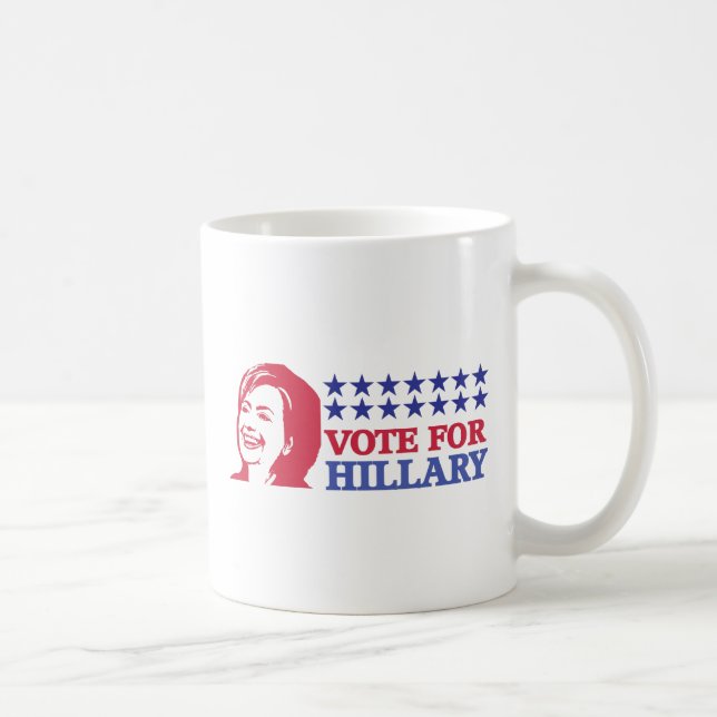 vote for hillary coffee mug (Right)