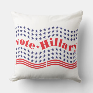 vote for hillary cushion