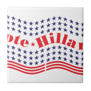 vote for hillary tile