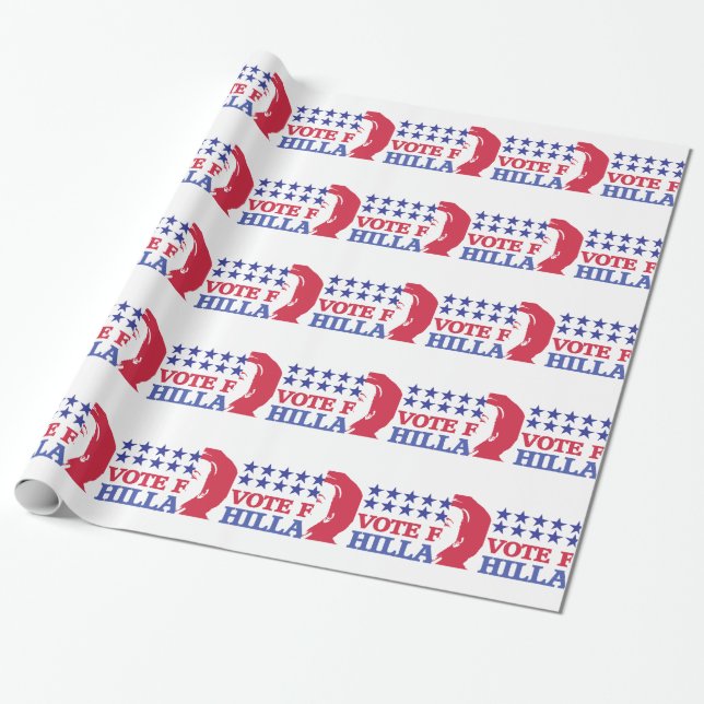 vote for hillary wrapping paper (Unrolled)