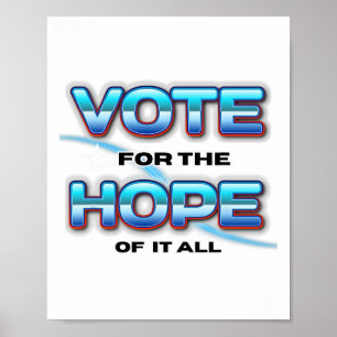 Vote For Hope Kamala Harris Vote Harris Waltz 2024 Poster
