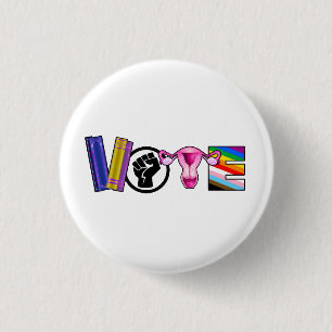 Vote for Human Rights 3 Cm Round Badge