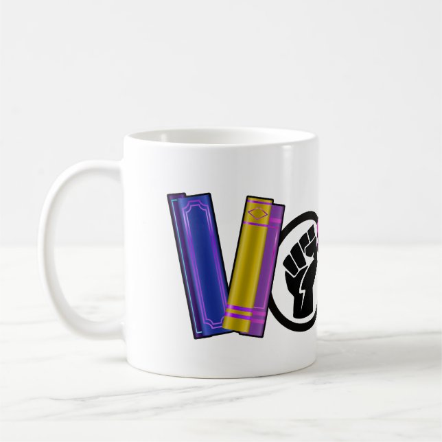 Vote for Human Rights Coffee Mug (Left)