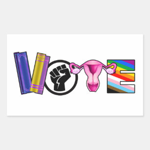 Vote for Human Rights Rectangular Sticker