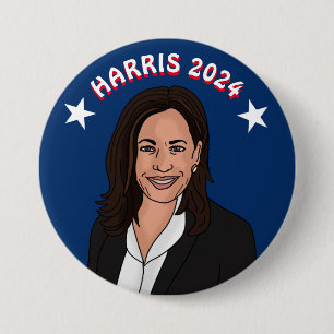Vote for Kamala Harris 2024 7.5 Cm Round Badge