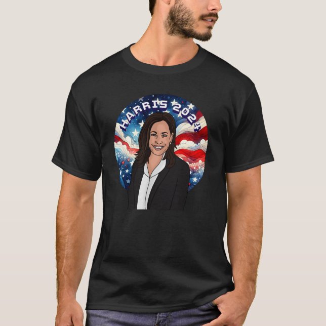 Vote for Kamala Harris 2024 T-Shirt (Front)