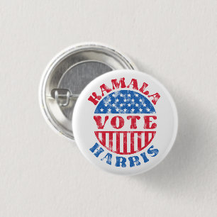Vote for Kamala Harris Patriotic Vintage 3 Cm Round Badge