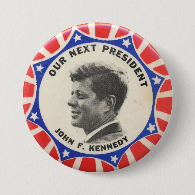 Vote for Kennedy Election Button (Front)
