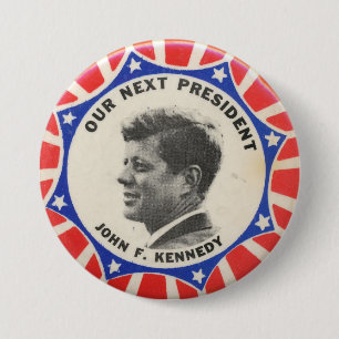 Vote for Kennedy Election Button