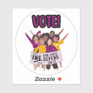 Vote for Kids! 4" vinyl sticker