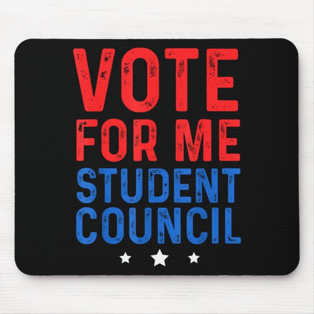 Vote For Me Student Council  Mouse Pad (Front)