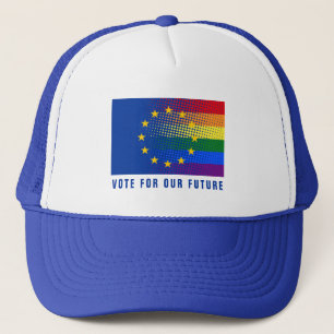 Vote For Our Future Europe Election Democracy Trucker Hat
