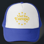 Vote For Our Future Europe Election Democracy Trucker Hat<br><div class="desc">Vote For Our Future Europe Election Democracy Trucker Hat</div>