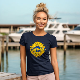 Vote For Our Future Europe Election Sunflower T-Shirt