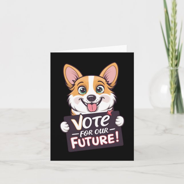 Vote For Our Future Sticker  Card (Front)