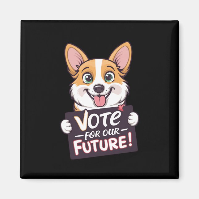 Vote For Our Future Sticker  Magnet (Front)