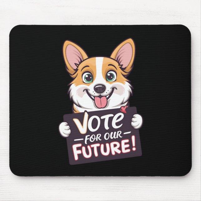 Vote For Our Future Sticker  Mouse Pad (Front)