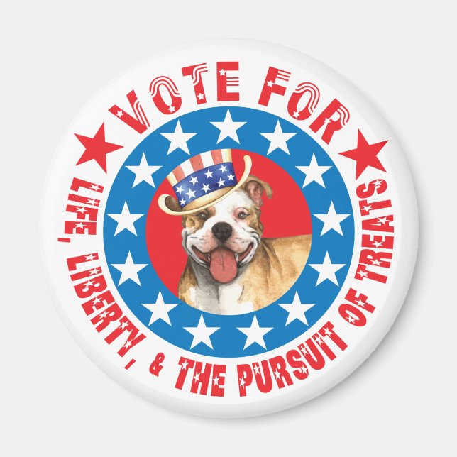 Vote for Pit Bull Magnet (Front)