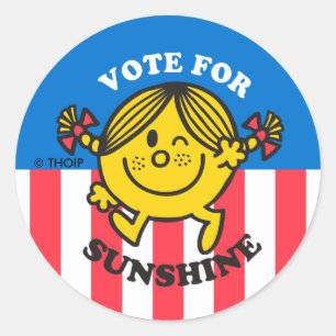 Vote For Sunshine Classic Round Sticker