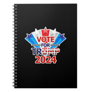 Vote for Trump 2024 Stars Notebook