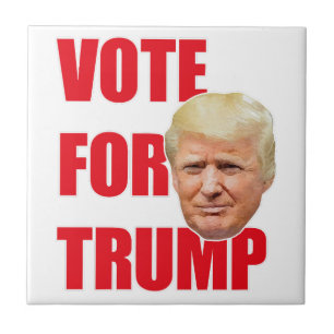 Vote for trump ceramic tile