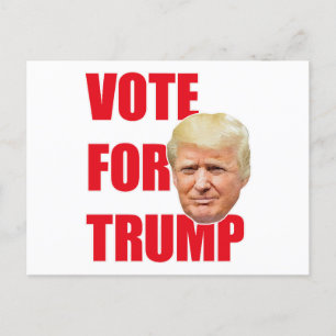 Vote for trump holiday postcard