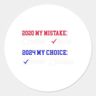 Vote For Trump - Peace For Future!  Classic Round Sticker
