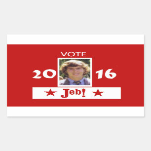 Vote for Young Jeb in 2016 Rectangular Sticker
