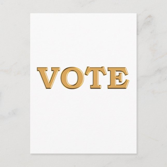 VOTE for your candidate Postcard (Front)