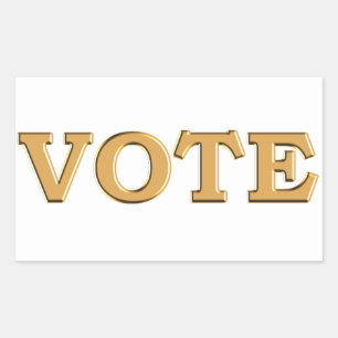 VOTE for your candidate Rectangular Sticker