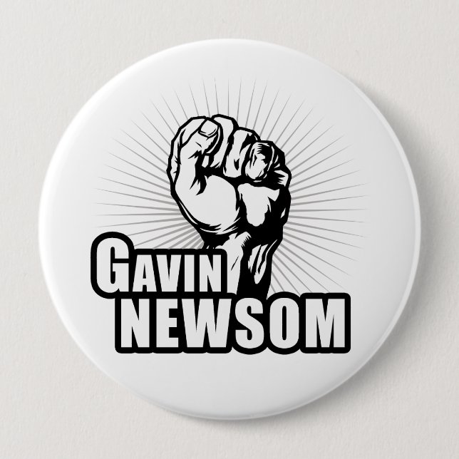 Vote Gavin Newsom 10 Cm Round Badge (Front)