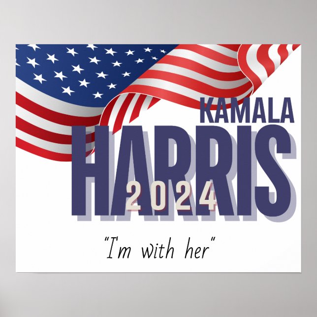 Vote Harris Election 2024 Customisable Poster (Front)