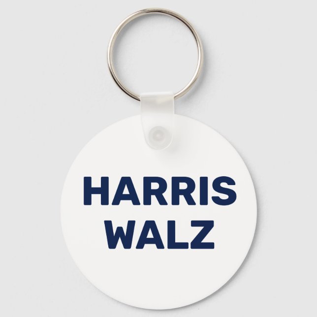Vote Harris Walz 2024 Key Ring (Front)